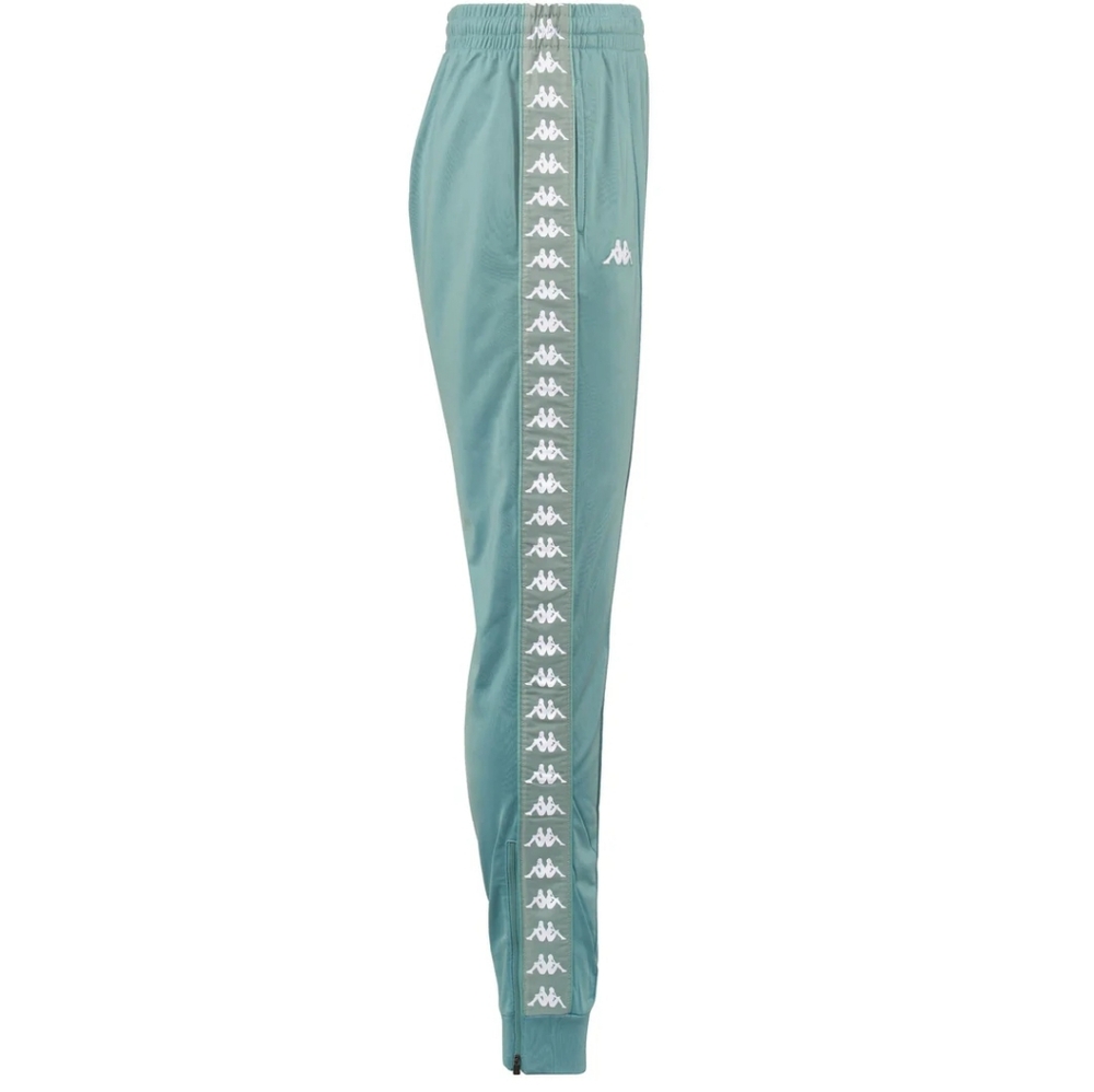 Kappa Women's Teal Logo-Trim Track Pants